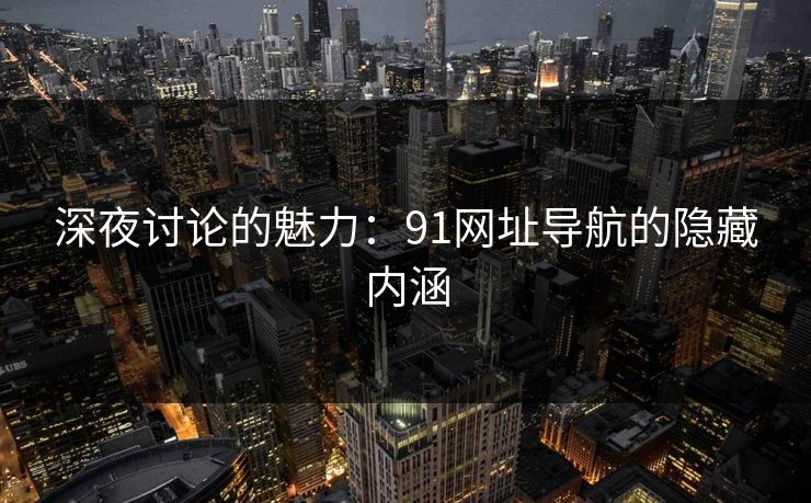 深夜讨论的魅力：91网址导航的隐藏内涵  第1张